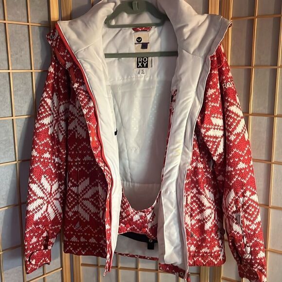 ROXY Snowflake Print Winter Jacket - Picture 6 of 10